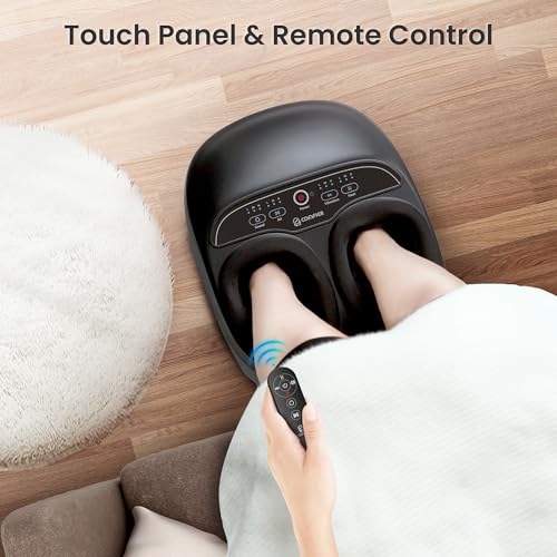 COMFIER Foot Massager with Heat, Compression & Vibration Shiatsu Feet Massager for Plantar Fasciitis, Neuropathy, Electric Foot Warmer Remote Control, Gifts for Women, Men