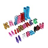 MAPZE 12 pairs Combination Barbie Shoes