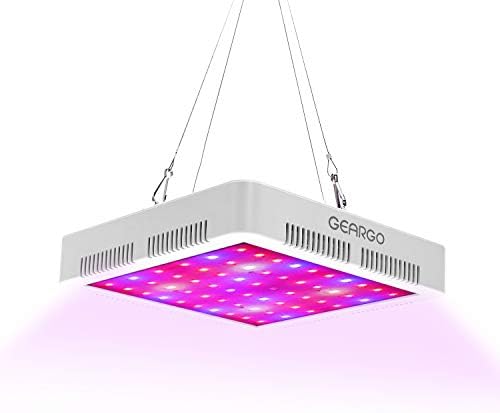 Led Plant Grow Light Full Spectrum, GEARGO 300W 100pcs Led UV & IR Grow Lamp with Cooling Fan for Indoor Plants Hydroponic Greenhouse Veg and Flower (Install Accessories Included)