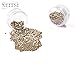 Neitsi Non-Silicone Nano Rings Beads for Nano Tip Remy Hair Extensions (500pcs, Blonde)