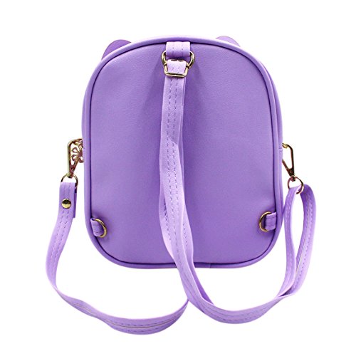 Eilova Cute Animal Bunny School Bags PU Leather Backpack Travel Daypack Satchel for Kids Girls - Thumbnail 6