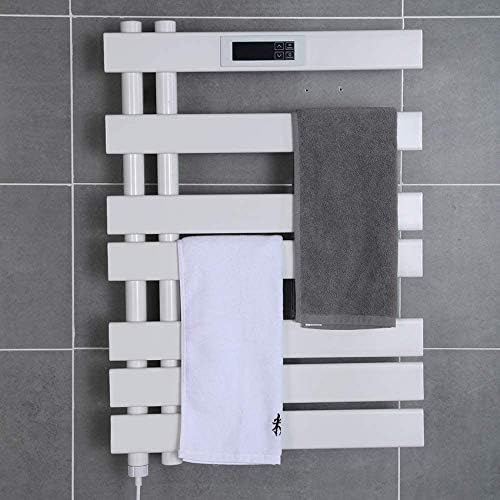 壁に取り付けられたタオルヒーター 期間限定の激安セール 内蔵タイマーサーモスタットタッチ スクリーンディスプレイを備えた家庭用バスルーム用インテリジェント電気タオルラック
