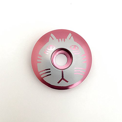 KustomCaps Cat 1 1/8" Bicycle Headset Cap (Pink)