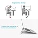 RIYO RIYO Laptop Stand Aluminum Notebook Stand Riyo 7-17'' Portable Folding Ventilated Computer Stand for MacBook Pro/Air, Apple Laptop Notebook and Tablet with Anti-Slip Silicone Pad