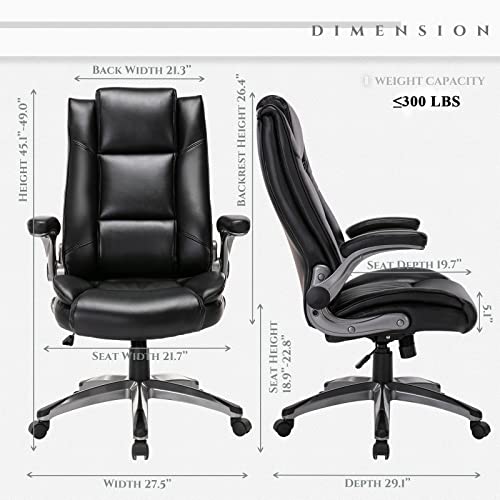 Qwork high Back Office Chair, 300LBS, 2199black Pricepulse