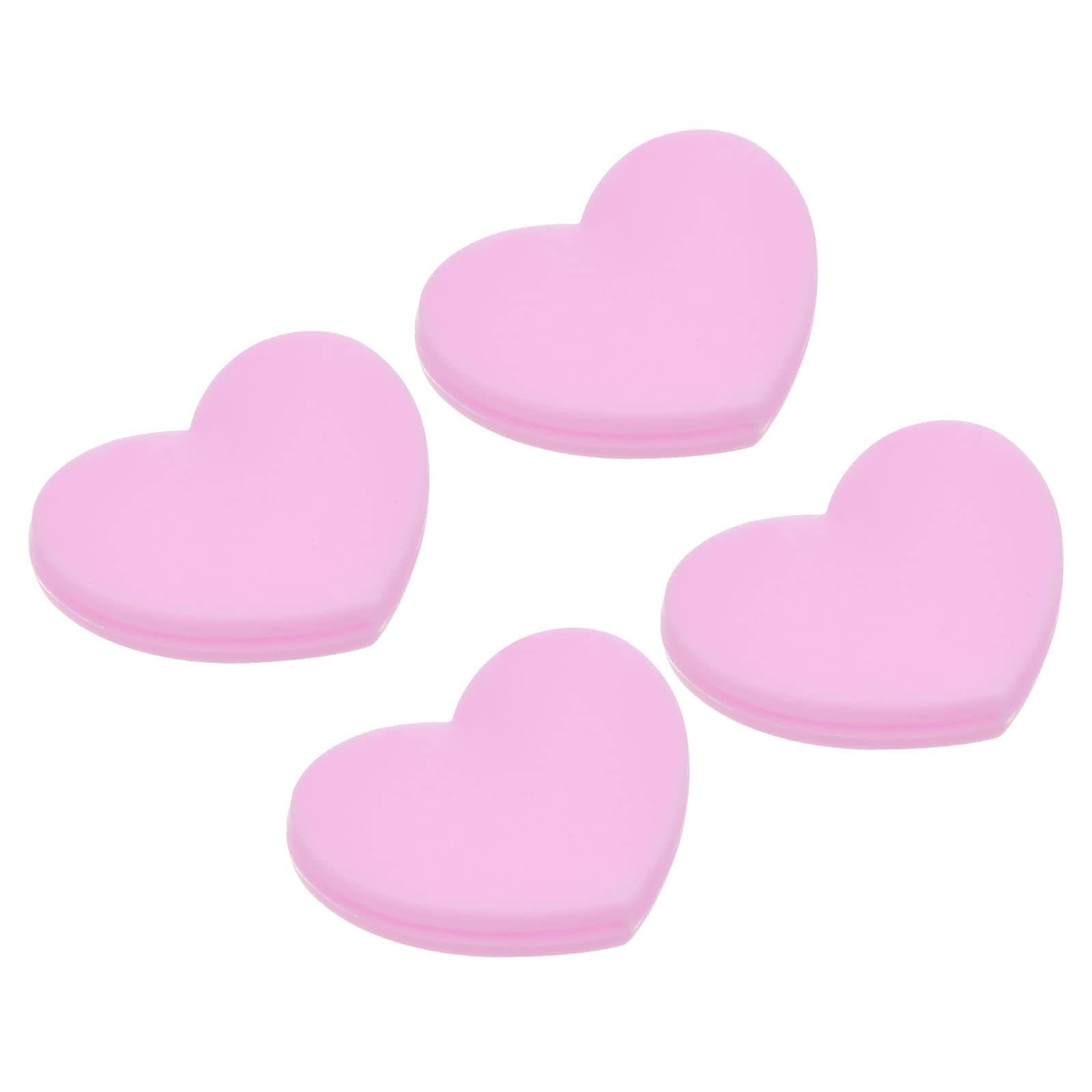 PATIKIL Tennis Vibration Dampener, 4 Pack Heart-shaped Silicone Shock Absorber Racket String Damping for Tennis Racquet, Pale Pink