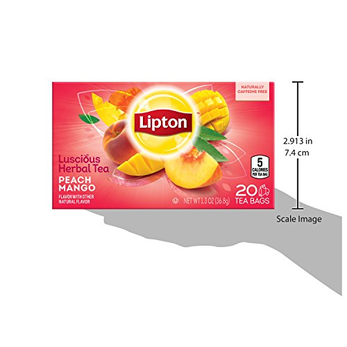 Lipton Herbal Tea Bags Peach Mango 20 ct Pricepulse
