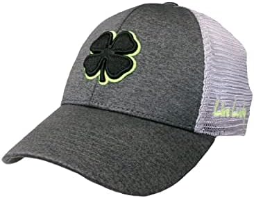 Black Clover Anniversary Patch 9 Hat Woven Label Clover/Grey/White