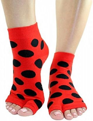 Women's Open Toe Lady Bug Tabi Socks