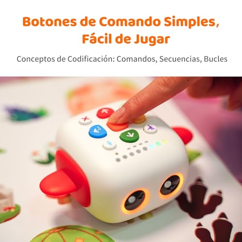 Programmable Robot for Kids 3-5 Years Old, MatataStudio Tale-Bot Pro Robot Screenless Coding Toy for Learning Coding Basics Interactive Stem Educational Toys