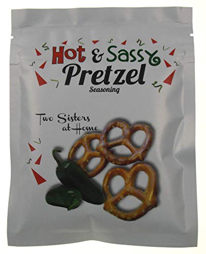 Hot & Sassy Flavor Pretzel Seasoning Bundle - 3 Packs + 3 Zip Top Bags