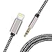 (Apple MFI Certified) Aux Cord for iPhone Xs XR X 8 7 Plus, Lightning to 3.5 mm Headphone Jack Adapter Aux Cable for Car Support iOS 11 12（White&Black）thumb 1