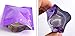 100PCS Reuseable Aluminum Foil Self Sealing Zip Mylar Packing Pouch Package Bags Heat Seal Food Storage Bag with Tear Notches Food Grade Pouches Bag for Candy Tea Sugar (Color Random) (7.5x10cm)