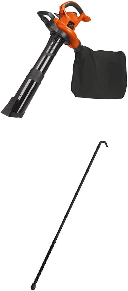 Amazon Com Black Decker 3 In 1 Electric Leaf Blower Mulcher Kit With Quick Connect Gutter Cleaner Attachment Bv6000 Bzobl50 Garden Outdoor