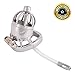TERNENCE Medical Grade Stainless Steel Chastity Device Male Comfortable Cock Cage SM Penis Exercise Sex Toys D145 (1.77 inch / 45mm)