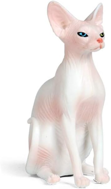 Amazon Co Jp 樹脂毛なし猫 ピンク ヘアレスキャット フィギュア Sphynx ヘアレスキャット 座っている手描きの像 フィギュア リアルなペットモデルフィギュア 部屋の装飾用 コレクション 誕生日ギフト ピンク ホーム キッチン