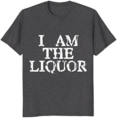 Mens I am the Liquor Vintage Looking T-Shirt Large Dark Heather