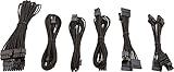 Corsair CP-8920202 SF Series Premium PSU Cable Kit Individually Sleeved Black Power Supply, for Corsair PSUs