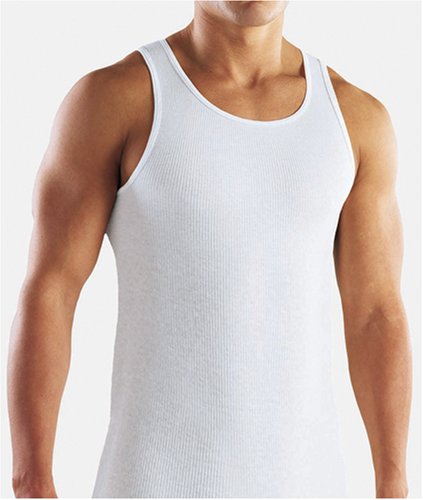 Men's A-Shirt 3 Pack, White