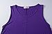 LARACE Women Solid Sleeveless Tunic For Leggings Swing Flare Tank Tops (3X, Deep Purple)