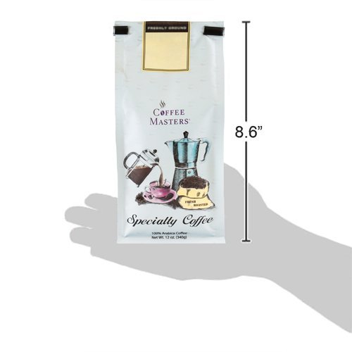 Coffee Masters Flavored Coffee, German Chocolate Cake, Whole Bean, 12-Ounce Bags (Pack of 4)
