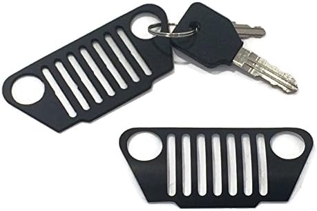 Jeep Wrangler TJ Grill Keychain &amp; FREE Sticker 1997 - 2006 SE, Sahara, Sport, Rubicon, LJ