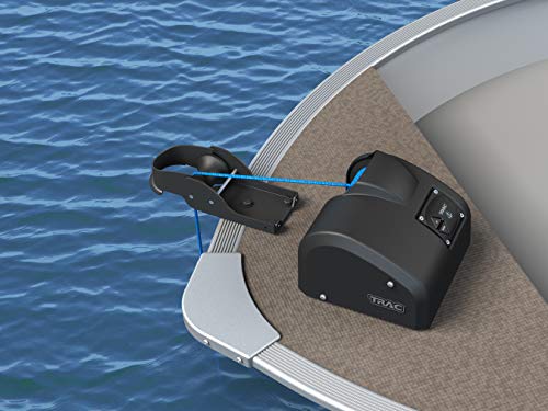 Camco Trac Outdoors Fisherman 25-G3 Electric Anchor Winch - Anchors Up to 25 lb. - Includes 100-feet of Pre-Wound Anchor Rope with Use (69002), Black - Image 5
