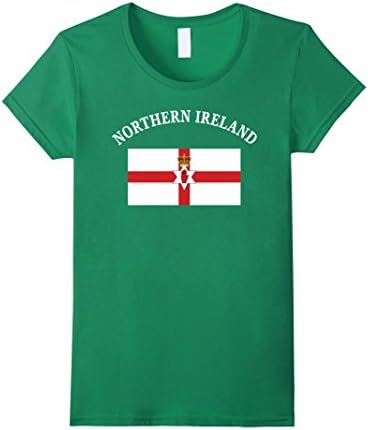 Womens Northern Ireland Irish Ulster Flag Soccer Football T-Shirt XL Kelly Green