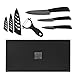 Ceramic Knife Set 4-Pieces Mirror Gloss Knife Ceramic Set with Sheaths Super Sharp Ceramic Knives Stain Resistant and Paring knife Set Blade Knives 6