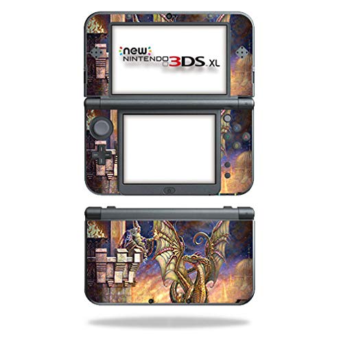 MightySkins Skin Compatible with Nintendo New 3DS XL (2015) - Wizard Fire | Pro…
