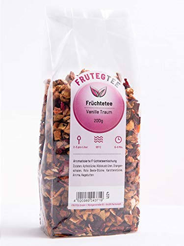 teeverliebt - Loser Früchtetee Vanille Traum 1000 g I Früchtetee lose I leckere Komposition der Tee-Mischung mit Vanille…