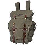 WWII Backpack Vintage Style Heavy Duty Canvas 41as%2BLVUdFL. SL160 Military Style Fashion Key Elements