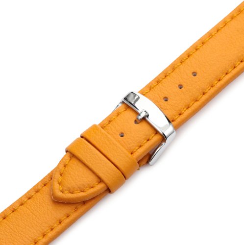 Hadley-Roma Men's MSM739RAG220 22-mm Orange Genuine 'Lorica' Leather Watch Strap