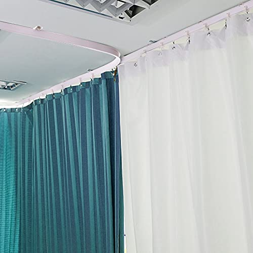 Curved Ceiling Curtain Track Kit, Flexible Bendable 16.4Ft Ceiling