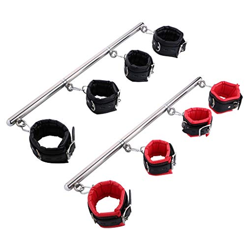 goodluccoy-ndle-Mani-Piedi-Barra-di-Connione-in-Met-Polsi-Caviglie-Bondage-Polsini-Giocattolo-Erotico-SM