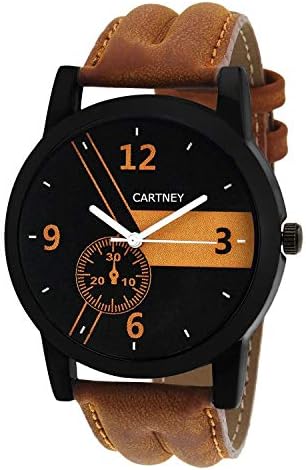 Cartney Analogue Black Dial Men's & Boy's Watch (CTY23422)