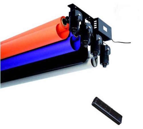 LB 4-Roller Remote-Control Motorized Electric Background Backdrop Support System
