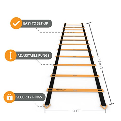 Scandinavian-Sports-Agility-Ladder-12-Adjustable-Rungs-20-Feet-Agility-Speed-Training-Kit-Quickness-Training-Equipment-for-Faster-Footwork-and-Better-Movement-Skills