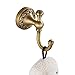 Rozin Antique Brass Bath Towel Hook Wall Mounted Robe Clothes Hanger