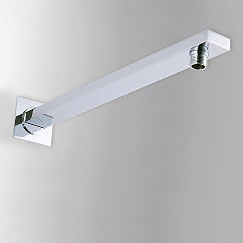 Tuk789 VIP LED Color Changing Rainfall Shower Head Rectangular Waterfall Shower Head (Conseal Install Shower Fixed Connecting Pipe Wall Mounted Solid Brass Shower Arm)