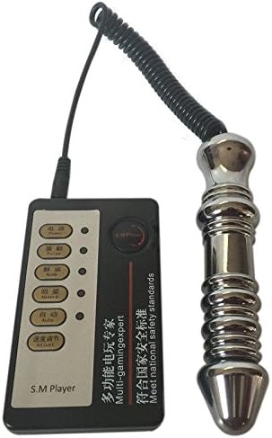 The Bondage Locker Anal Or Vaginal Plug E-Stim Anal Electro Sex Play Machine, Silver