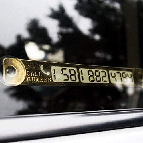 Wenjie Car Temporary Parking Card Luminous Light Car Card Metal Sunscreen Sign Creative Phone Number Message Board