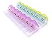 PuTwo Pill Organizer 7 Day, Weekly Pill Case with 28 Compartments,Portable Medication Organizer 4 Times a Day