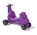 Careplay 2-in-1 Puppy Push & Ride-on Toy, Indoor & Outdoor Use, Low Profile Seat, Recommended for Children up to 50lbs, Durable Construction, Made in The USA (Purple)