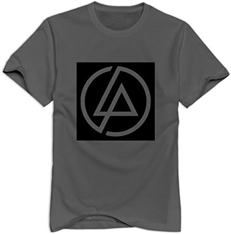 Nolysg LPLogo Black T-shirt For Men - XL DeepHeather Unique O-Neck T Shirts