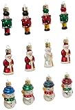 Kurt Adler 12-Piece Petite Treasures Glass Ornament Set
