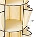 5-Tier Carousel Nursery Organizer EZOWare Collapsible Closet Hanging Shelves Storage with 360° Swivel Hook and 30 Pocket - Beige For Nursery Children Bedroom Laundry Dresser