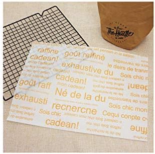 25Pcs/Lot Food Grade Grease Paper Food Wrappers Wrapping Paper For Bread Sandwich Burger Fries Oilpaper Baking Tools,J