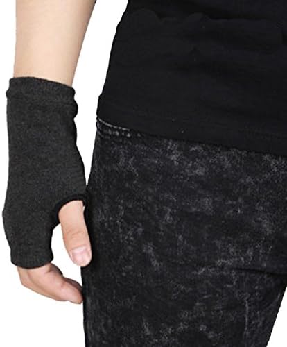 Unisex Elastic Knitted Warm Autumn and Winter Half Finger Fingerless Gloves