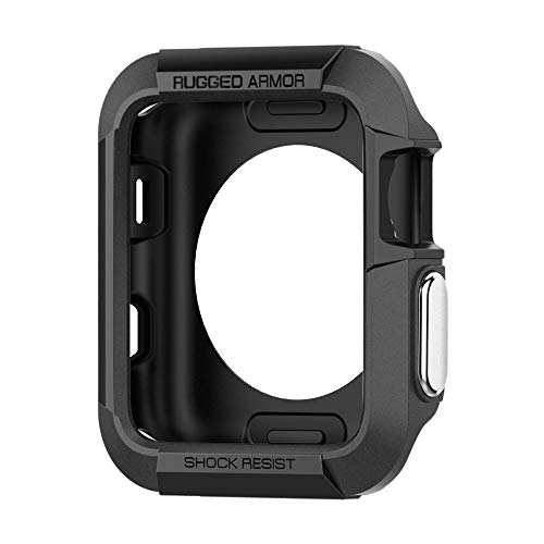 MARKET AFFAIRS 42mm Soft Skin-Friendly King's Armor TPU Band Shock Absorber for Apple iWatch (Black)